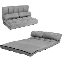 Costway 2 Seater Grey Sofa Bed - Wilko - thumbnail 6