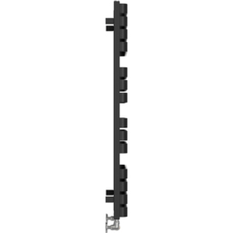 Terma Warp T Bold Matt Black Heated Towel Rail 2660 BTU 1110 x 500mm - Size: 111 x 50 x 11.2cm - Wilko - thumbnail 5