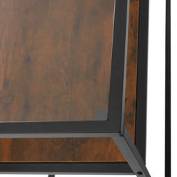 tectake Kilkenny 2 Shelf Dark Wood Console Table - Size: 80.5 x 41 x 100cm - Brown - Wilko - thumbnail 7