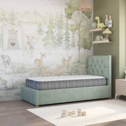 Aspire Kids and Teenagers Double Pocket Sprung Memory Support Mattress - White - Wilko - thumbnail 4