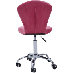 Premier Housewares Pink Velvet Buttoned Home Office Chair - Size: 42 x 51 x 100cm - Multi - Interiors by Premier - Wilko - thumbnail 6