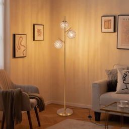 Costway Golden 3 Globe Acrylic Floor Lamp - Size: 169 x 28 x 28cm - Wilko - thumbnail 5