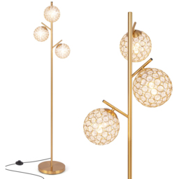 Costway Golden 3 Globe Acrylic Floor Lamp - Size: 169 x 28 x 28cm - Wilko - thumbnail 4