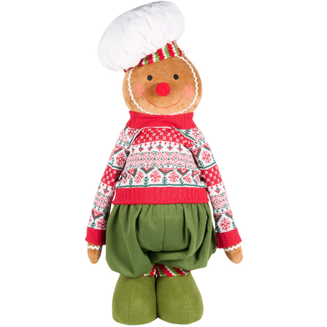 Extendable Gingerbread Character - Multicolour - Candy Cane Lane - Wilko - image 1
