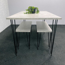 Kosy Koala 4 Seater Wood Rectangular Dining Bench Set Grey - Multi - Wilko - thumbnail 3