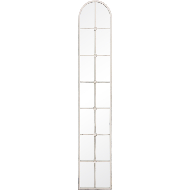 Charles Bentley San Marino Antique White Arched Wall Mirror - Size: 4 x 170 x 30cm - Wilko - image 1