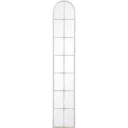 Charles Bentley San Marino Antique White Arched Wall Mirror - Size: 4 x 170 x 30cm - Wilko
