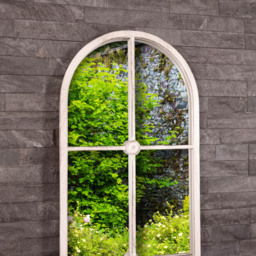 Charles Bentley San Marino Antique White Arched Wall Mirror - Size: 4 x 170 x 30cm - Wilko - thumbnail 5