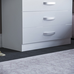 Vida Designs Hulio 5 Drawer White Chest of Drawers - Wilko - thumbnail 6