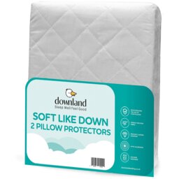 Downland Soft Like Down Pillow Protector Pair - Wilko
