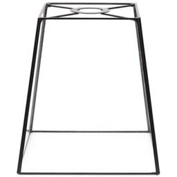 ValueLights Susie Matt Black Glass Easy Fit Shade - Size: 19 x 18 x 18cm - White - Wilko