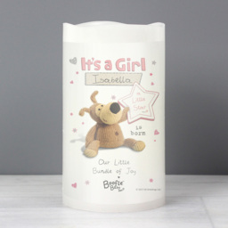 Personalised Memento Boofle Its A Girl Nightlight LED Candle - Size: 0.8 x 1.3 x 0.8cm - White - Wilko - thumbnail 4