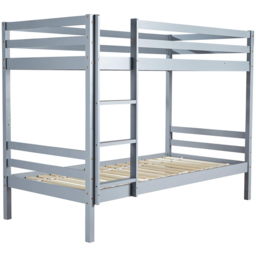 Home Source Hendon Single Grey Children Wooden Single Bunk Bed - Wilko - thumbnail 3