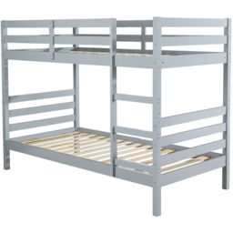 Home Source Hendon Single Grey Children Wooden Single Bunk Bed - Wilko - thumbnail 4