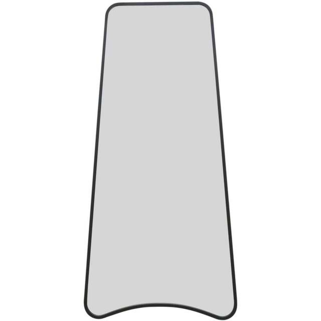 MirrorOutlet The Coartans Black Metal Trapezoid Wall Mirror 200 x 95cm - Wilko - image 1