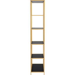 Florence Seaford 5 Shelf Black and Gold Metal Bookcase - Furniture To Go - Wilko - thumbnail 5