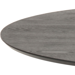 Florence Ibiza Round 4 Seater Dining Table Black Ash and Matt Black - Furniture To Go - Wilko - thumbnail 4