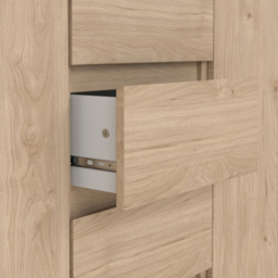 Florence 2 Door 4 Drawer Jackson Hickory Oak Sideboard - Size: 50 x 120.8 x 90.7cm - Wood - Furniture to Go - Wilko - thumbnail 7