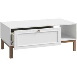 Florence Wensley Single Drawer Single Shelf Light Grey and Oak Coffee Table - Size: 43.8 x 110 x 60cm - Multi - Furniture To Go - Wilko - thumbnail 5