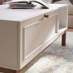 Florence Wensley Single Drawer Single Shelf Light Grey and Oak Coffee Table - Size: 43.8 x 110 x 60cm - Multi - Furniture To Go - Wilko - thumbnail 7