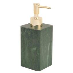 Emerald Marble Effect Soap Dispenser - Size: 7 x 17.5 x 7 - Wilko