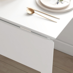 HOMCOM 4 Seater White Folding Drop Leaf Dining Table - Wilko - thumbnail 4