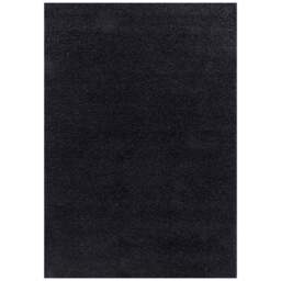 Desire Rugs Oxford Black Plain Shaggy Rug 60 x 110cm - Wilko - thumbnail 1