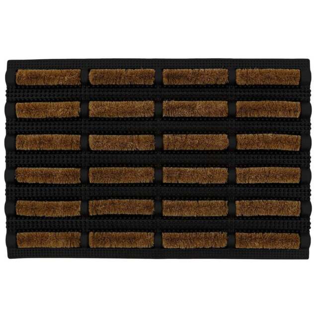 JVL Nimbus Scraper Doormat 40 x 60cm - Brown - JVL Homewares - Wilko - image 1