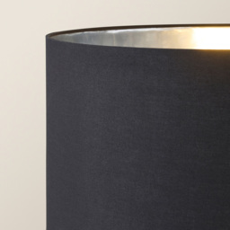 ValueLight Marissa Black Velvet Chrome Inner Shade Black Stacked Ball LED Floor Lamp - Size: 145 x 45 x 45cm - ValueLights - Wilko - thumbnail 4
