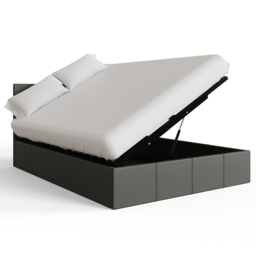 GFW Small Double Grey Side Lift Ottoman Bed - Wilko - thumbnail 5