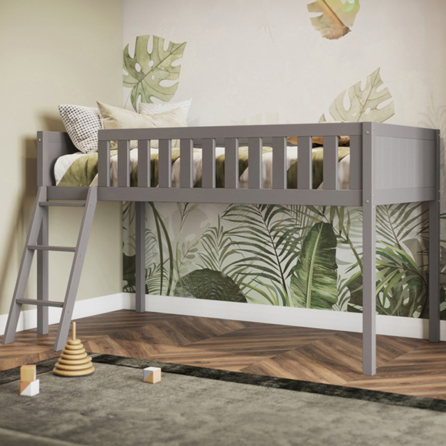Flair Bea Shorty Grey Wooden Mid Sleeper Cabin Bed - Wilko - image 1