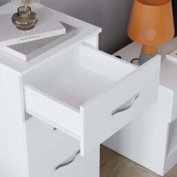 Vida Designs Riano 5 Drawer White Narrow Chest of Drawers - Wilko - thumbnail 5