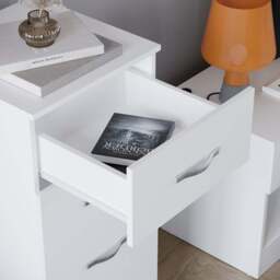 Vida Designs Riano 5 Drawer White Narrow Chest of Drawers - Wilko - thumbnail 6