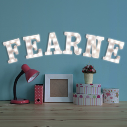 St Helens Battery Operated 3D LED Letter I Light - Size: 14 x 3 x 22cm - White - Wilko - thumbnail 5