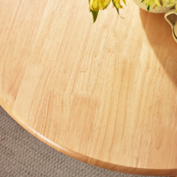Furniturebox Bodmin Marros 4 Seater Round Wooden Dining Set Oak Effect - Brown - Wilko - thumbnail 3