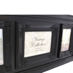 Premier Housewares 2300826 Vintage Design 3-Photo Black Photo Frame - Size: Multi - Wilko - thumbnail 3