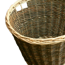Red Hamper Round Rustic Log Basket - Size: 38 x 50 x 50cm - Brown - Wilko - thumbnail 4