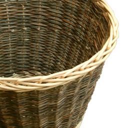 Red Hamper Round Rustic Log Basket - Size: 38 x 50 x 50cm - Brown - Wilko - thumbnail 3
