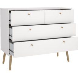 Florence Cumbria 4 Drawer White Chest of Drawers - Furniture to Go - Wilko - thumbnail 7