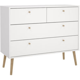 Florence Cumbria 4 Drawer White Chest of Drawers - Furniture to Go - Wilko - thumbnail 3