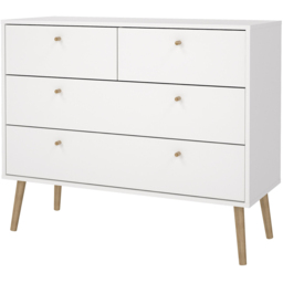 Florence Cumbria 4 Drawer White Chest of Drawers - Furniture to Go - Wilko - thumbnail 5