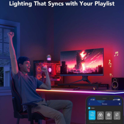 Govee RGBIC LED Smart Gaming Table Neon Rope Light 3m - Size: 24 x 22 x 9cm - Multi - Wilko - thumbnail 7