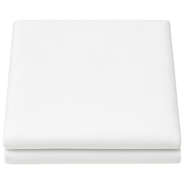 Sweet Dreams Percale Single White Flat Sheet - Wilko - image 1