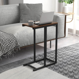 Costway Rustic Brown C Shaped End Table - Size: 45 x 25 x 64cm - Wilko - thumbnail 6