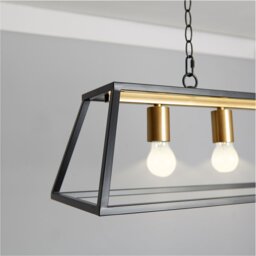 Marcella Black 4 Light Ceiling Light - Wilko - thumbnail 4