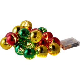 Living and Home 20 Multicoloured LED Christmas Shiny Bauble String Light - Size: 5 x 300 x 300cm - Wilko - thumbnail 3
