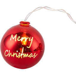 Living and Home 20 Multicoloured LED Christmas Shiny Bauble String Light - Size: 5 x 300 x 300cm - Wilko - thumbnail 7