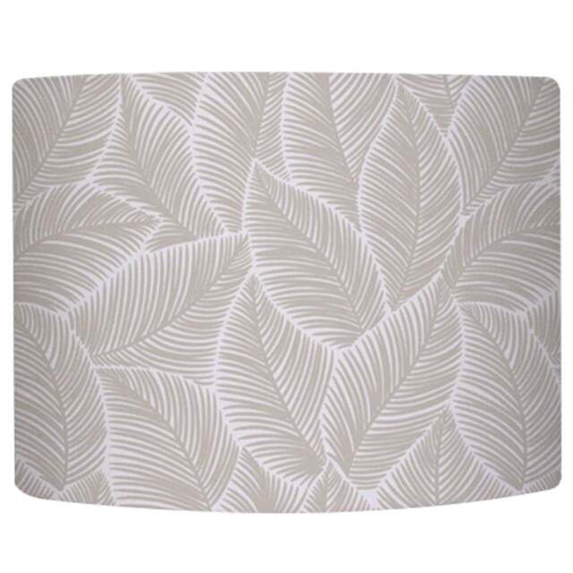 Benjamin Tate Design Small Beige Leaves Lamp Shade - Size: 25 x 22 x 10cm - Pink - Wilko - image 1