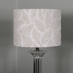 Benjamin Tate Design Small Beige Leaves Lamp Shade - Size: 25 x 22 x 10cm - Pink - Wilko - thumbnail 4