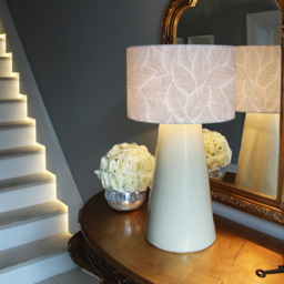 Benjamin Tate Design Small Beige Leaves Lamp Shade - Size: 25 x 22 x 10cm - Pink - Wilko - thumbnail 6